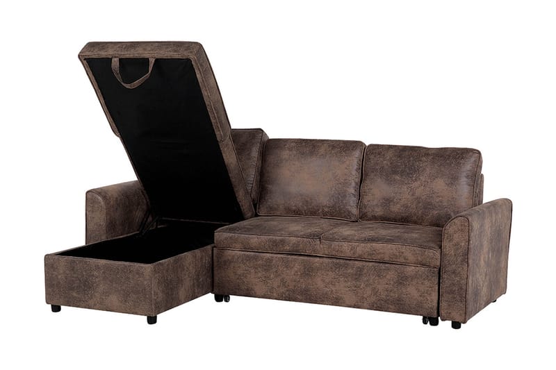 Hjørnesofa Nesna 228 cm - Brun - Møbler - Sofaer - Hjørnesofaer