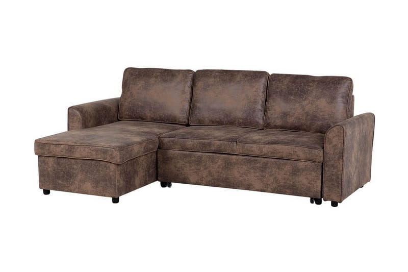 Hjørnesofa Nesna 228 cm - Brun - Møbler - Sofaer - Hjørnesofaer