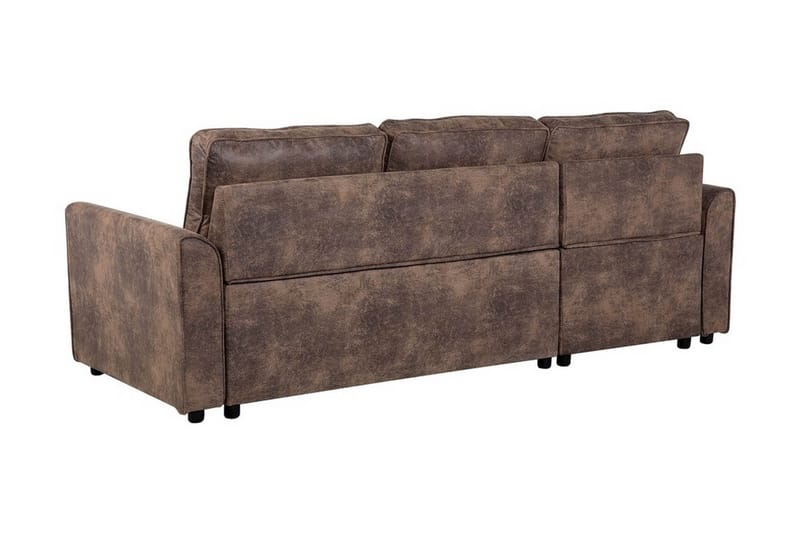 Hjørnesofa Nesna 228 cm - Brun - Møbler - Sofaer - Hjørnesofaer