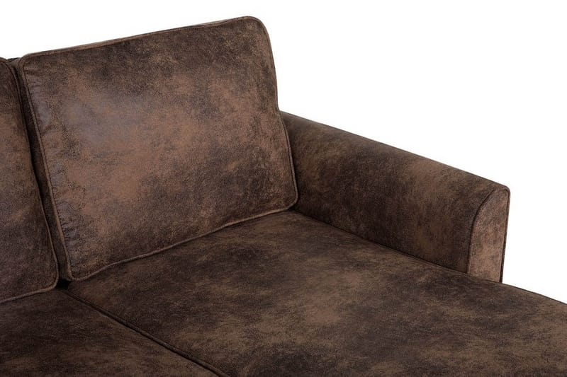 Hjørnesofa Nesna 228 cm - Brun - Møbler - Sofaer - Hjørnesofaer