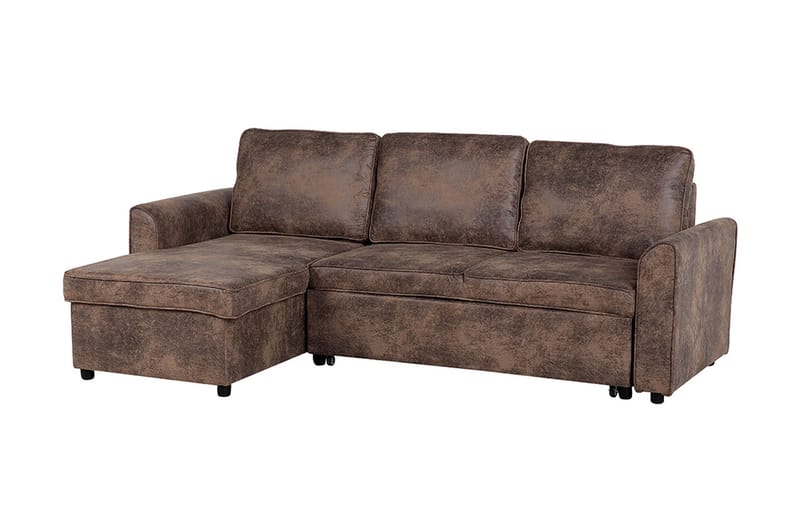 Hjørnesofa Nesna 228 cm - Brun - Møbler - Sofaer - Hjørnesofaer