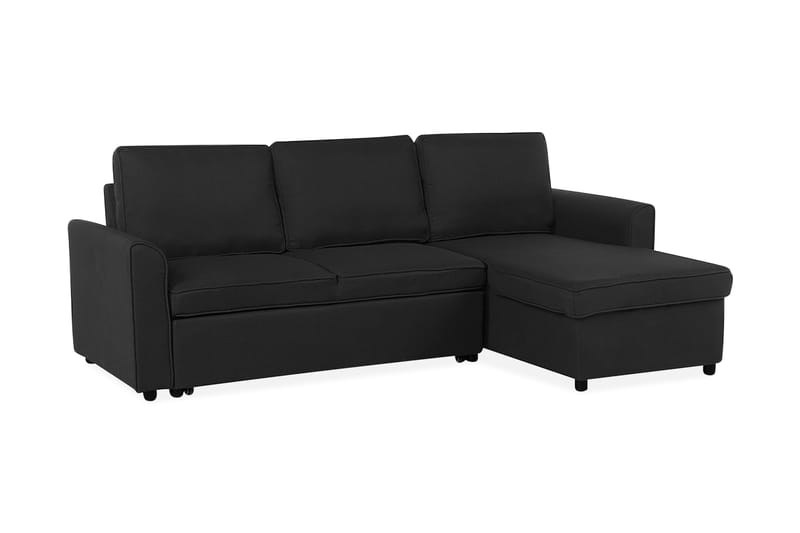 Hjørnesofa Nesna 228 cm - Svart - Møbler - Sofaer - Hjørnesofaer