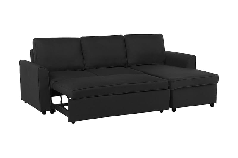 Hjørnesofa Nesna 228 cm - Svart - Møbler - Sofaer - Hjørnesofaer