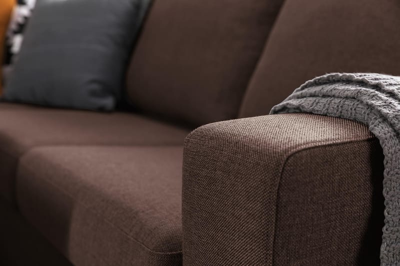 Hjørnesofa Nevada Large Vendbar - Brun - Møbler - Sofaer - Hjørnesofaer