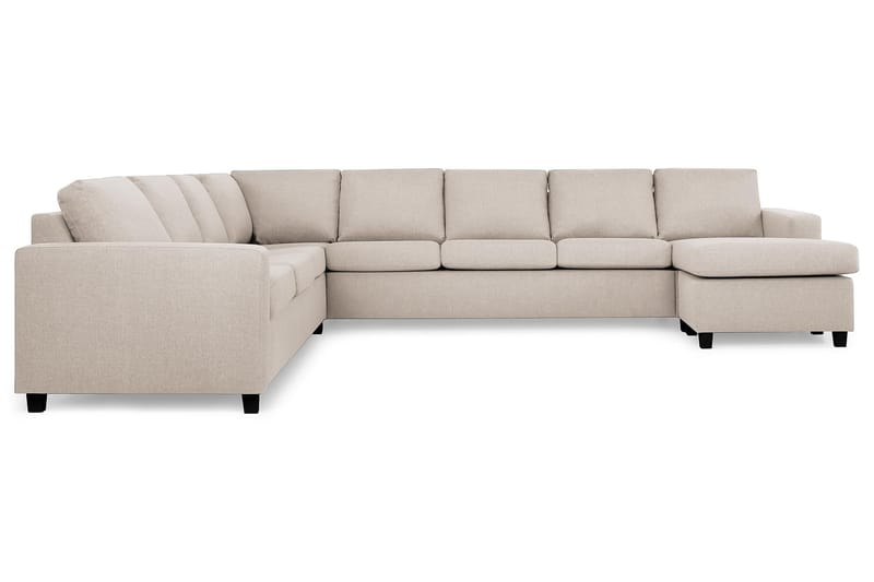 Hjørnesofa Nevada XXL med Divan Høyre - Beige - Møbler - Sofaer - Hjørnesofaer - Hjørnesofa med divan