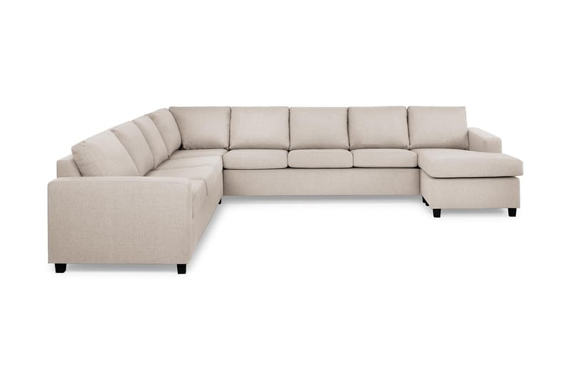 Hjørnesofa Nevada XXL med Divan Høyre - Beige - Møbler - Sofaer - Hjørnesofaer - Hjørnesofa med divan