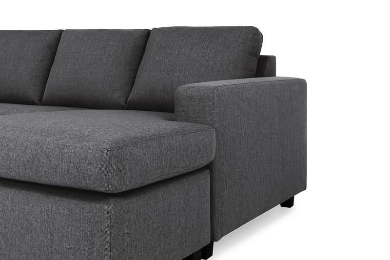 Hjørnesofa Nevada XXL med Divan Høyre - Mørkgrå - Møbler - Sofaer - Hjørnesofaer - Hjørnesofa med divan