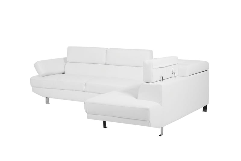 Hjørnesofa Norrea 261 cm - Hvit - Møbler - Sofaer - Hjørnesofaer