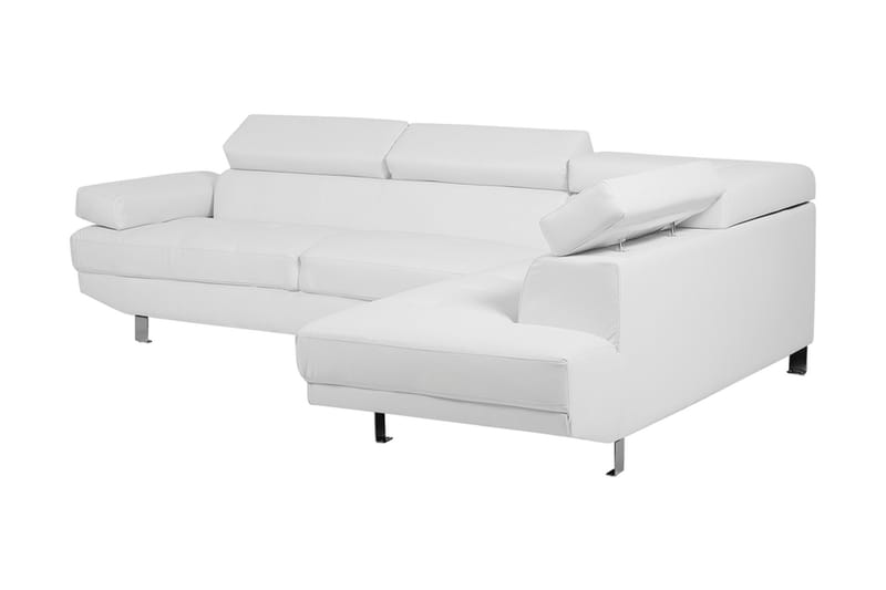 Hjørnesofa Norrea 261 cm - Hvit - Møbler - Sofaer - Hjørnesofaer