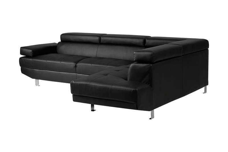 Hjørnesofa Norrea 261 cm - Svart - Møbler - Sofaer - Hjørnesofaer