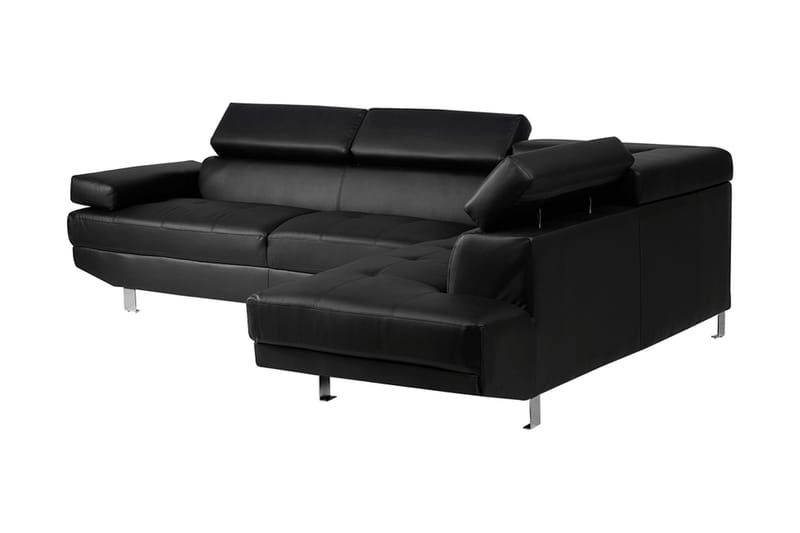 Hjørnesofa Norrea 261 cm - Svart - Møbler - Sofaer - Hjørnesofaer