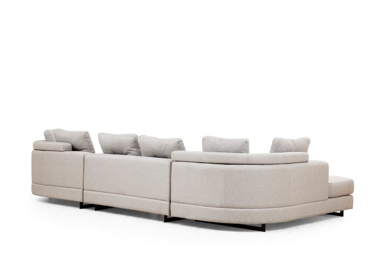 Hjørnesofa Pavdova 4-sits - Lysegrå - Møbler - Sofaer - Hjørnesofaer