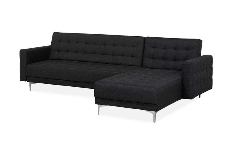 Hjørnesovesofa Aberdeen 267 cm - Svart - Møbler - Sofaer - Sovesofaer - Sovesofa divan