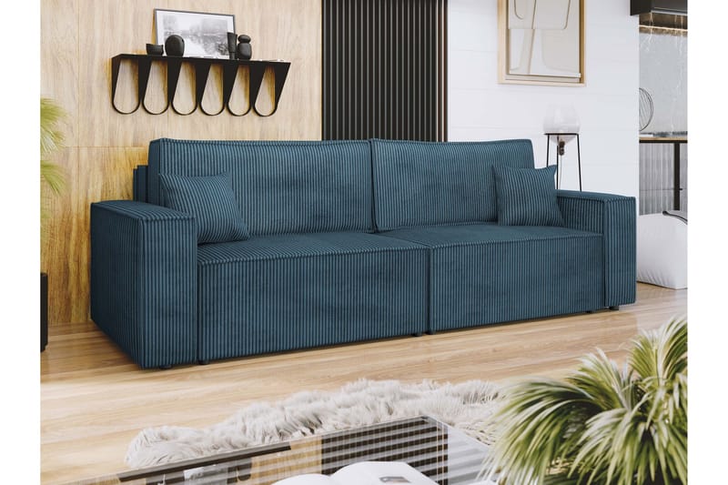 Hobson Sofa 3-seter - Blå - Møbler - Sofaer - 3 seter sofa