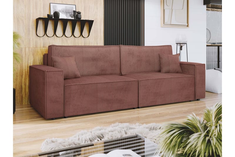 Hobson Sofa 3-seter - Brun - Møbler - Sofaer - 3 seter sofa