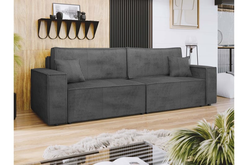 Hobson Sofa 3-seter - Mørk grå - Møbler - Sofaer - 3 seter sofa