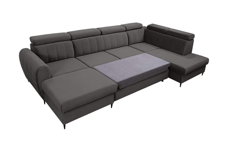 Hoffman Sofa med Divan og Sjeselong 4-seter - Beige - Møbler - Sofaer - Sofaer med sjeselong - 4 seters sofa med divan