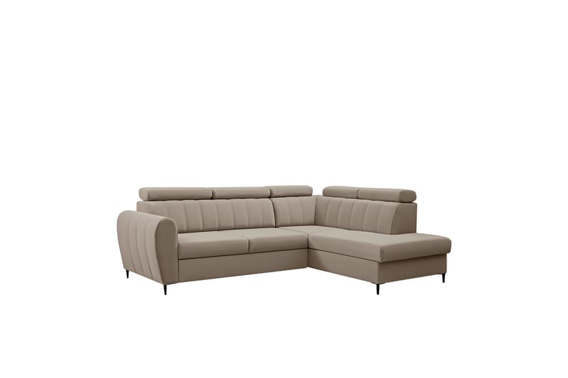 Hoffman Sofa med Sjeselong 3-seter - Beige - Møbler - Sofaer - Sofaer med sjeselong - 3 seters sofa med divan