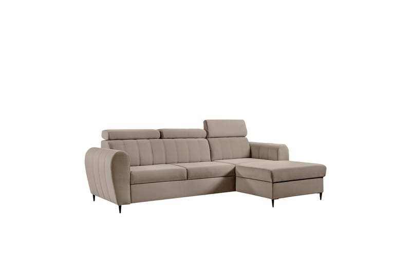 Hoffman Sofa med Sjeselong 3-seter - Beige - Møbler - Sofaer - Sofaer med sjeselong - 3 seters sofa med divan