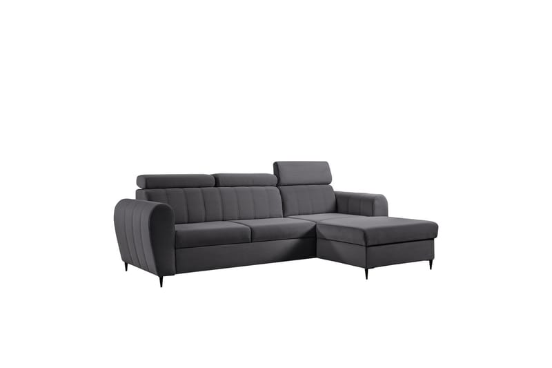 Hoffman Sofa med Sjeselong 3-seter - Grå - Møbler - Sofaer - Sofaer med sjeselong - 3 seters sofa med divan