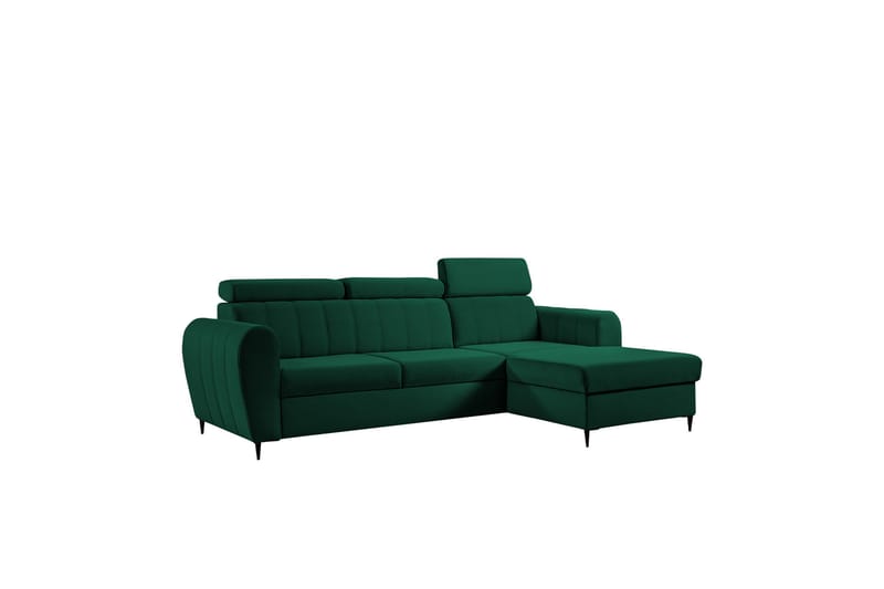 Hoffman Sofa med Sjeselong 3-seter - Grønn - Møbler - Sofaer - Sofaer med sjeselong - 3 seters sofa med divan