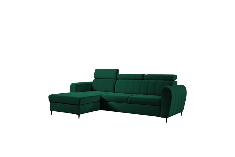 Hoffman Sofa med Sjeselong 3-seter - Grønn - Møbler - Sofaer - Sofaer med sjeselong - 3 seters sofa med divan