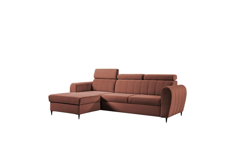 Hoffman Sofa med Sjeselong 3-seter - Kobber - Møbler - Sofaer - Sofaer med sjeselong - 3 seters sofa med divan