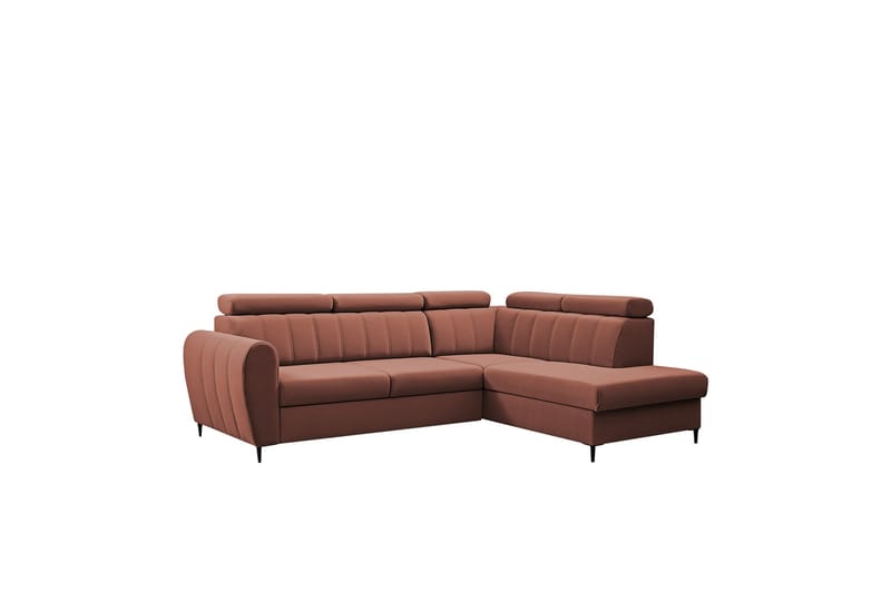 Hoffman Sofa med Sjeselong 3-seter - Kobber - Møbler - Sofaer - Sofaer med sjeselong - 3 seters sofa med divan