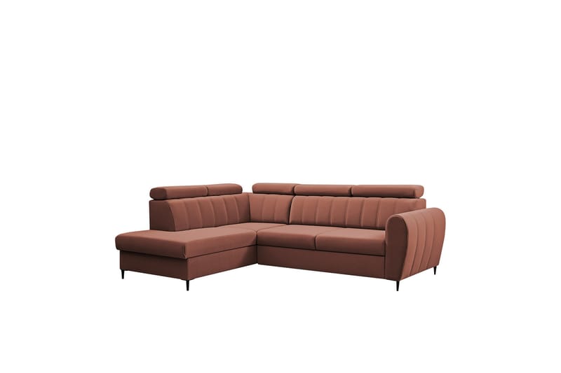 Hoffman Sofa med Sjeselong 3-seter - Kobber - Møbler - Sofaer - Sofaer med sjeselong - 3 seters sofa med divan