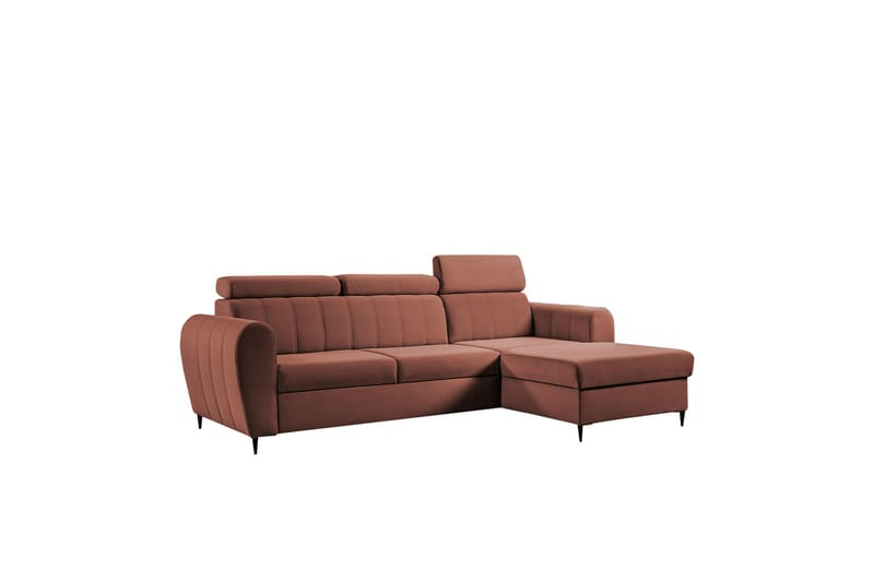 Hoffman Sofa med Sjeselong 3-seter - Kobber - Møbler - Sofaer - Sofaer med sjeselong - 3 seters sofa med divan