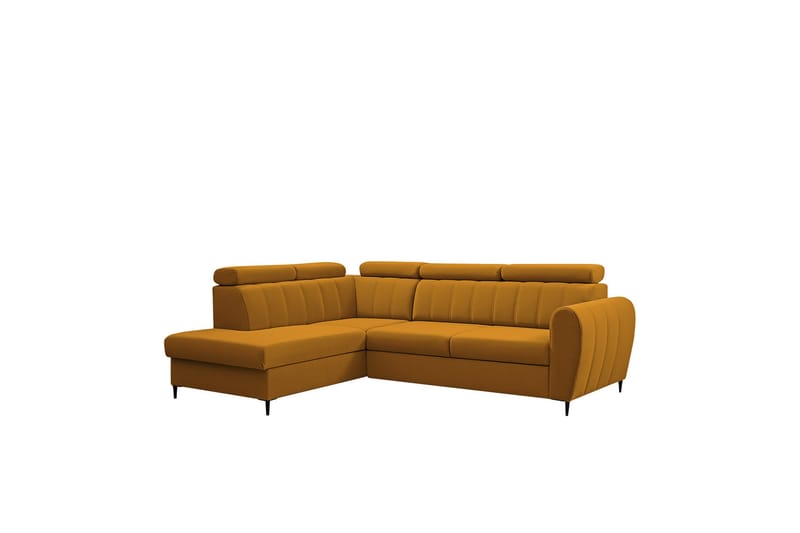 Hoffman Sofa med Sjeselong 3-seter - Oransje - Møbler - Sofaer - Sofaer med sjeselong - 3 seters sofa med divan