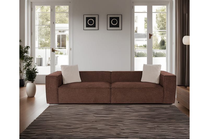 Kaolins Sofa 3-seter - Brun - Møbler - Sofaer - 3 seter sofa