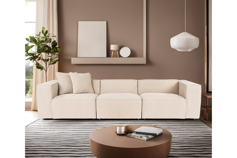 Kaolins Sofa 3-seter - Fersken - Møbler - Sofaer - 3 seter sofa