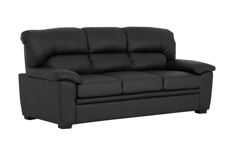 3-seters sofa Carrere Kunstlær - Svart - Møbler - Sofaer - Reclinersofaer - 3 seters kinosofa & reclinersofa