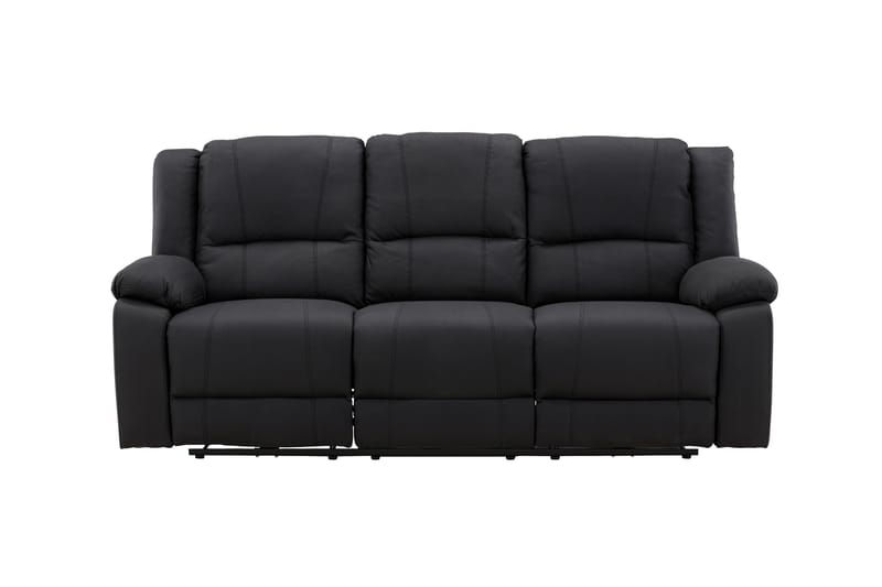 Singapore Reclinersofa 3-seter - Svart - Møbler - Sofaer - Reclinersofaer