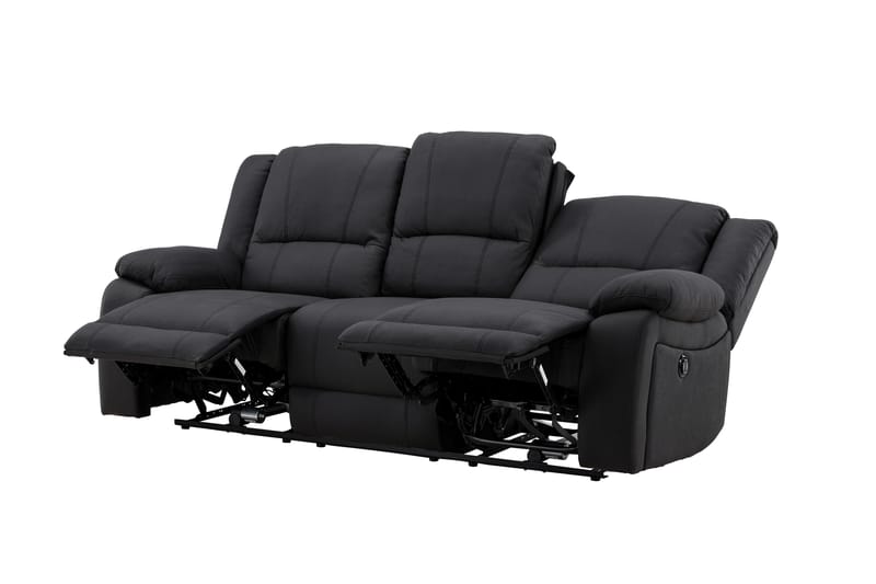 Singapore Reclinersofa 3-seter - Svart - Møbler - Sofaer - Reclinersofaer