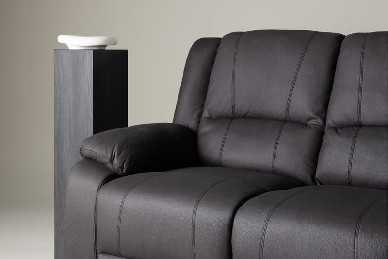 Singapore Reclinersofa 3-seter - Svart - Møbler - Sofaer - Reclinersofaer