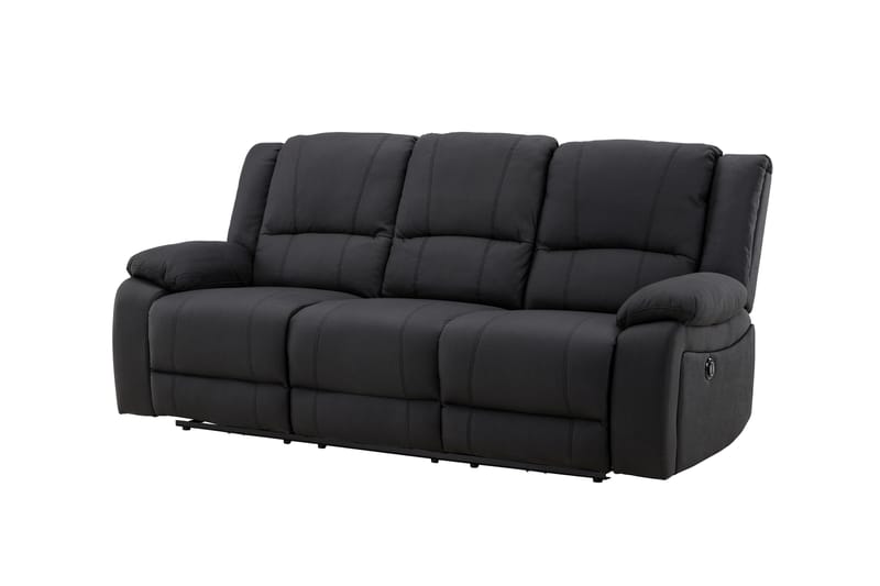 Singapore Reclinersofa 3-seter - Svart - Møbler - Sofaer - Reclinersofaer