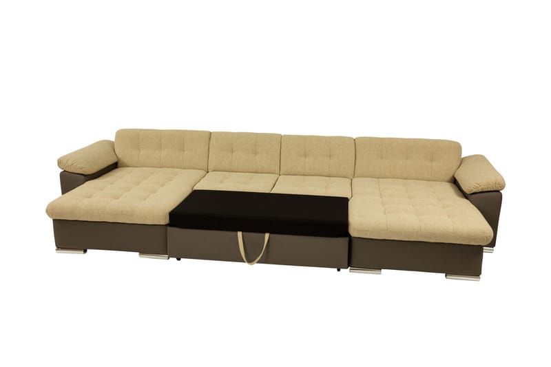 Kinzer Sofa Dobbel sjeselong 5-seter - Beige - Møbler - Sofaer - U-sofa