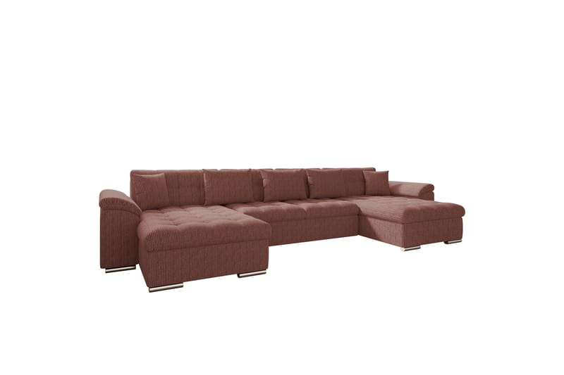 Kinzer Sofa Dobbel sjeselong 5-seter - Rosa - Møbler - Sofaer - U-sofa