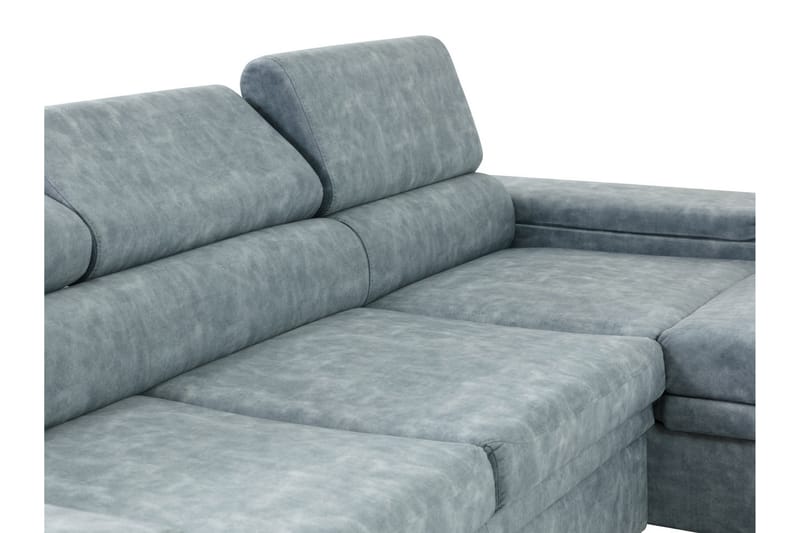 Kollekind Sofa med Divan 3-seter - Grå/Lys grå - Møbler - Sofaer - Sofaer med sjeselong - 3 seters sofa med divan