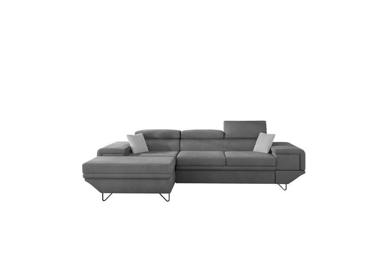 Kollekind Sofa med Divan 3-seter - Grå/Lys grå - Møbler - Sofaer - Sofaer med sjeselong - 3 seters sofa med divan