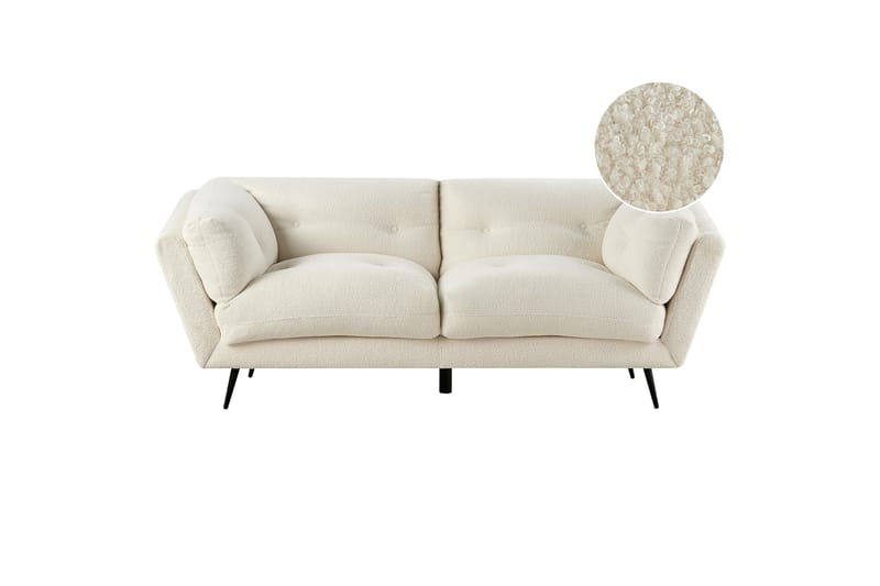 Lenvik Sofa 3-seter - Svart/Hvit - Møbler - Sofaer - 3 seter sofa