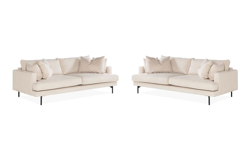 Menard Sofagruppe 4+4-seter Manchester - Beige - Møbler - Sofaer - Sofagrupper