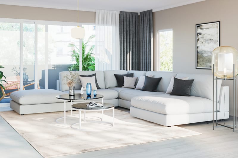 Divan Aspen - Linbeige - Møbler - Sofaer - Modulsofaer - Øvrige moduler til modulsofa