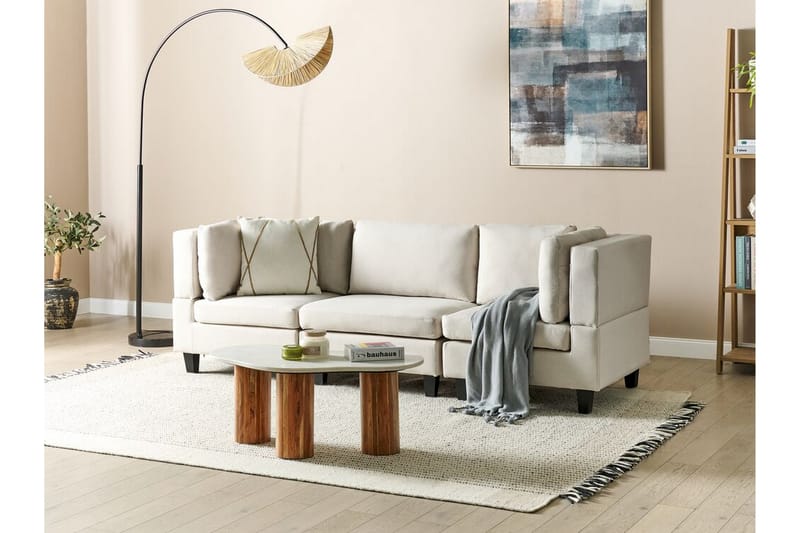 Buck Modulsofa 3-seter - Beige/Svart - Møbler - Sofaer - Modulsofaer - Komplett modulsofa