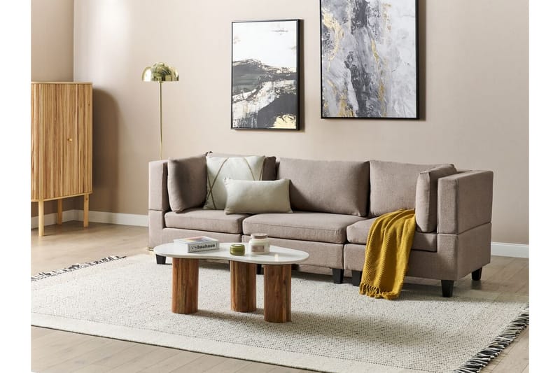 Buck Modulsofa 3-seter - Brun/Svart - Møbler - Sofaer - Modulsofaer - Komplett modulsofa