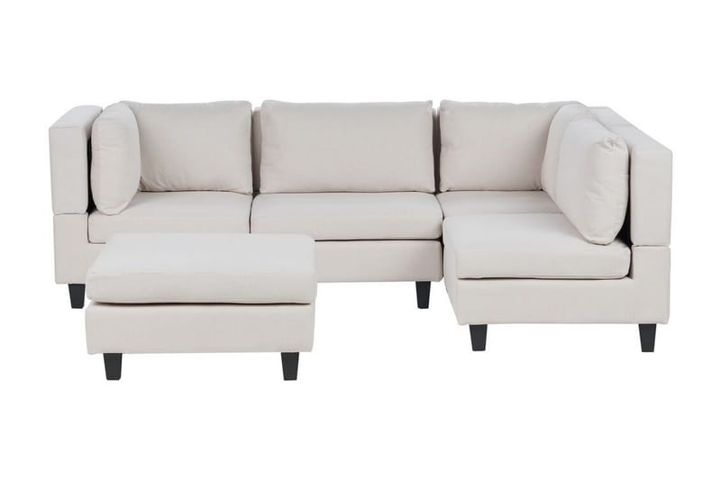 Buck Modulsofa 4-seter - Beige/Svart - Møbler - Sofaer - Modulsofaer - Komplett modulsofa