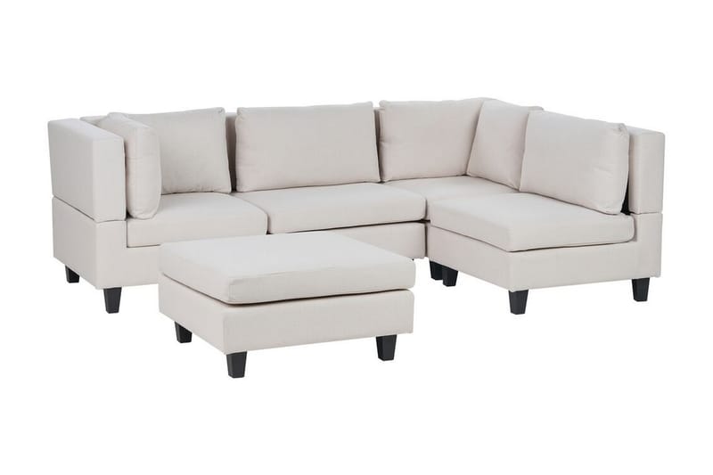 Buck Modulsofa 4-seter - Beige/Svart - Møbler - Sofaer - Modulsofaer - Komplett modulsofa