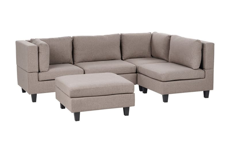 Buck Modulsofa 4-seter - Brun/Svart - Møbler - Sofaer - Modulsofaer - Komplett modulsofa